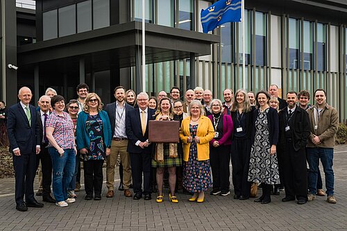 Cambridgeshire LD County Councillors in front of the Council Offices